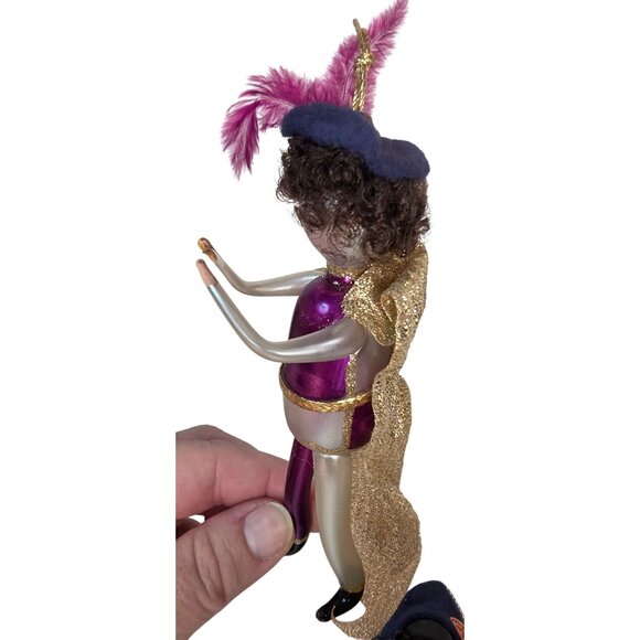 Vintage De Carlini Italian Blown Glass Christmas Ornament Set of 3 - Picture 9 of 16